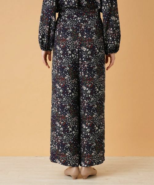 Leilian PLUS HOUSE / レリアンプラスハウス その他パンツ | 小花柄ワイドパンツ | 詳細6
