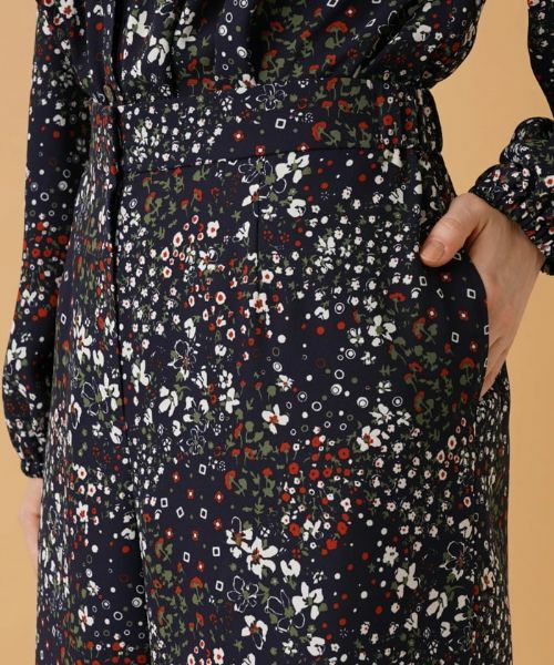 Leilian PLUS HOUSE / レリアンプラスハウス その他パンツ | 小花柄ワイドパンツ | 詳細8
