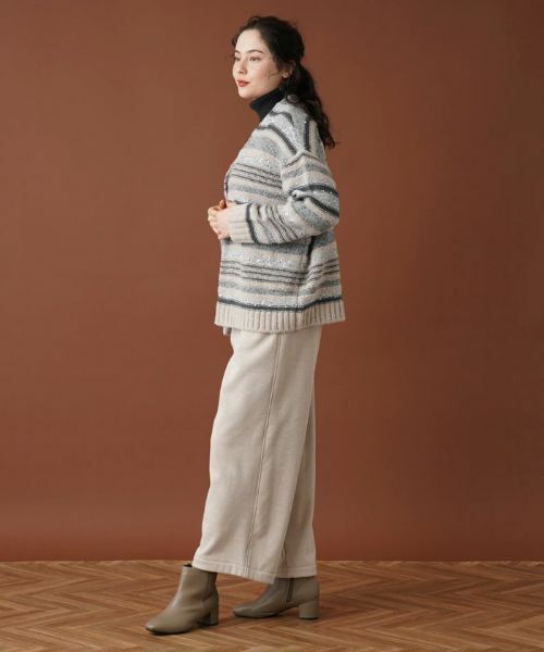 Leilian PLUS HOUSE / レリアンプラスハウス カーディガン・ボレロ | マルチボーダースパンコールカーディガン | 詳細12