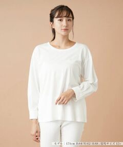 Leilian PLUS HOUSE / レリアンプラスハウス カットソー | シャツ袖風プルオーバー