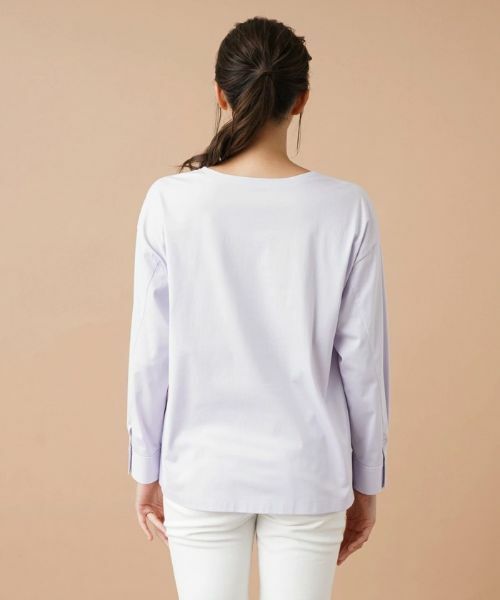 Leilian PLUS HOUSE / レリアンプラスハウス カットソー | シャツ袖風プルオーバー | 詳細10