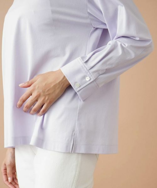 Leilian PLUS HOUSE / レリアンプラスハウス カットソー | シャツ袖風プルオーバー | 詳細13