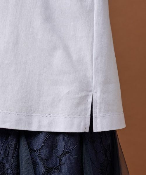 Leilian PLUS HOUSE / レリアンプラスハウス カットソー | シャツ袖風プルオーバー | 詳細15