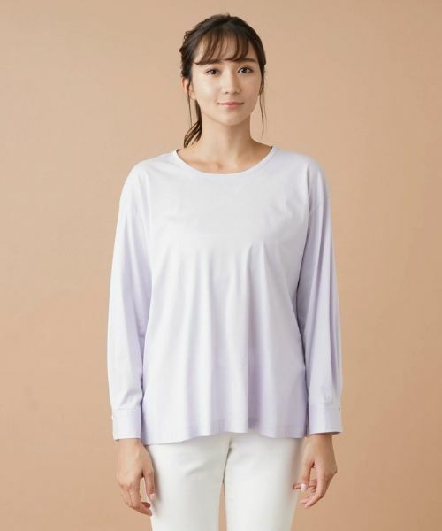 Leilian PLUS HOUSE / レリアンプラスハウス カットソー | シャツ袖風プルオーバー | 詳細8