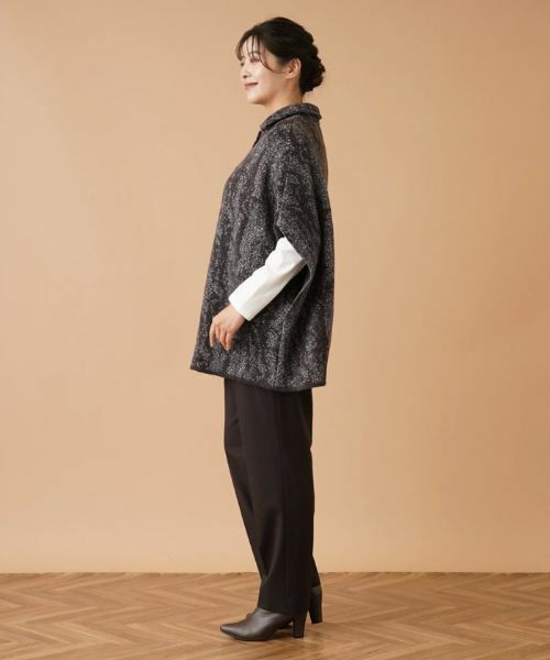 Leilian PLUS HOUSE / レリアンプラスハウス テーラードジャケット | ステンカラーニットジャケット | 詳細2