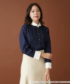 Leilian PLUS HOUSE / レリアンプラスハウス シャツ・ブラウス | ピンタックブラウス【Leilian by Eriko Nakamura】