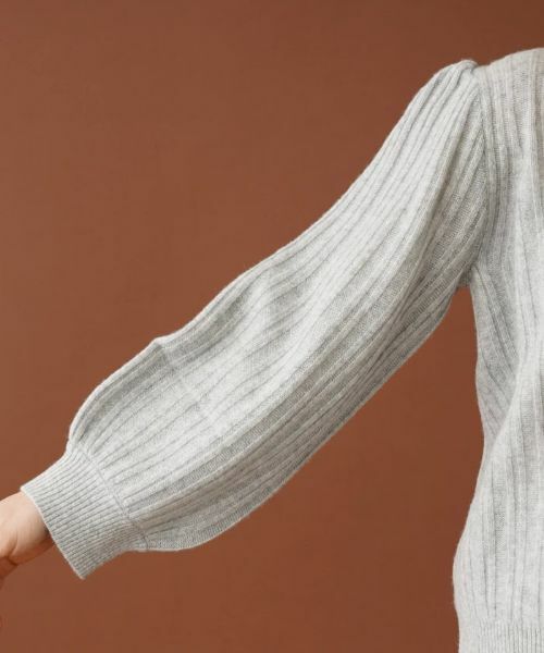 Leilian PLUS HOUSE / レリアンプラスハウス ニット・セーター | 編み柄バルーンスリーブニット | 詳細10