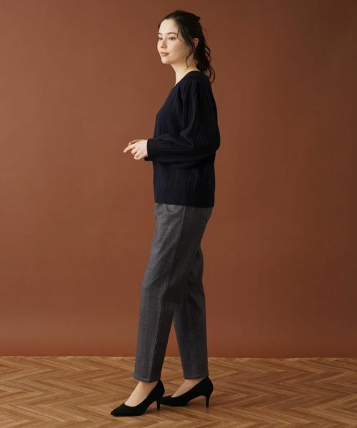 Leilian PLUS HOUSE / レリアンプラスハウス ニット・セーター | 編み柄バルーンスリーブニット | 詳細13