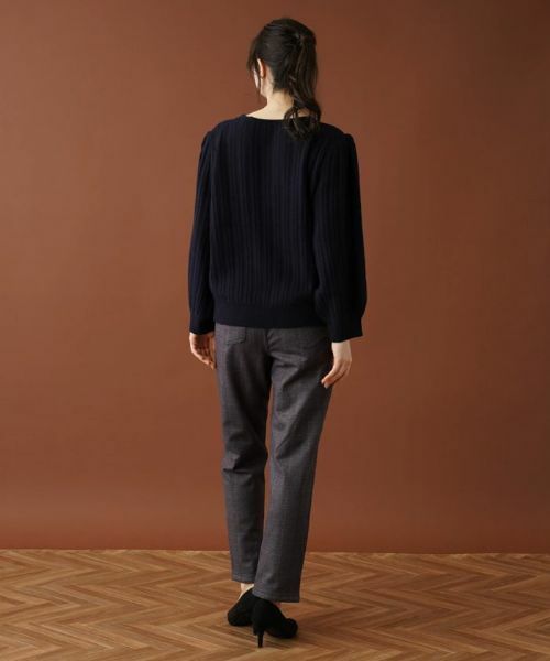 Leilian PLUS HOUSE / レリアンプラスハウス ニット・セーター | 編み柄バルーンスリーブニット | 詳細14