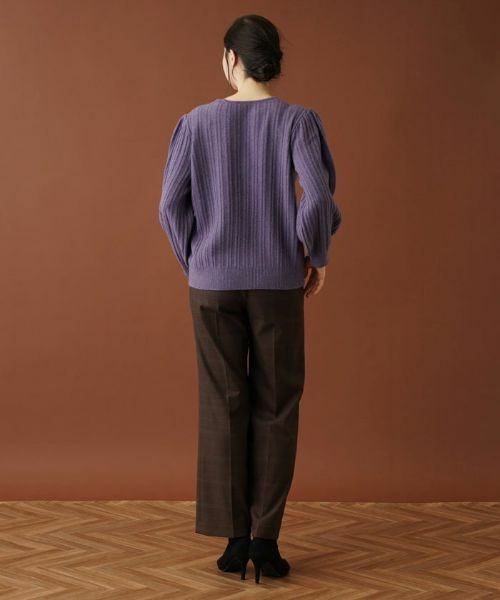 Leilian PLUS HOUSE / レリアンプラスハウス ニット・セーター | 編み柄バルーンスリーブニット | 詳細17