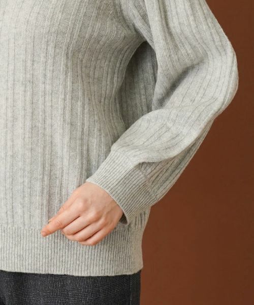 Leilian PLUS HOUSE / レリアンプラスハウス ニット・セーター | 編み柄バルーンスリーブニット | 詳細9