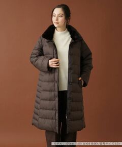 Leilian PLUS HOUSE / レリアンプラスハウス その他アウター | スタンドカラーキルティングロングコート