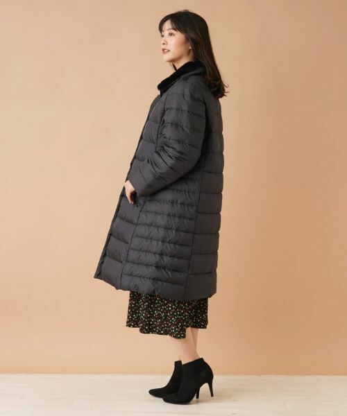 Leilian PLUS HOUSE / レリアンプラスハウス その他アウター | スタンドカラーキルティングロングコート | 詳細2