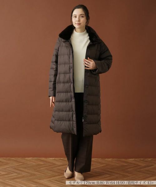 Leilian PLUS HOUSE / レリアンプラスハウス その他アウター | スタンドカラーキルティングロングコート | 詳細4