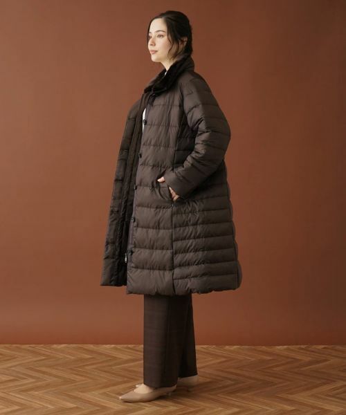 Leilian PLUS HOUSE / レリアンプラスハウス その他アウター | スタンドカラーキルティングロングコート | 詳細5
