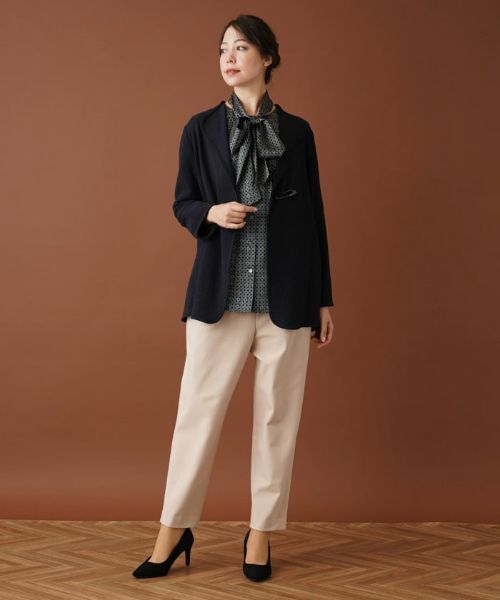 Leilian PLUS HOUSE / レリアンプラスハウス テーラードジャケット | キルトピンニットジャケット【BONOTTO】 | 詳細12