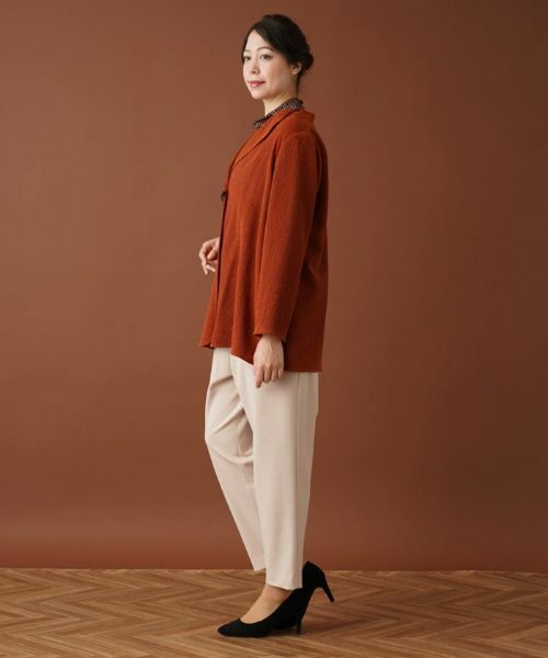 Leilian PLUS HOUSE / レリアンプラスハウス テーラードジャケット | キルトピンニットジャケット【BONOTTO】 | 詳細2