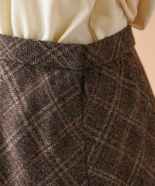 Leilian PLUS HOUSE / レリアンプラスハウス ミニ・ひざ丈スカート | バイアスチェックフレアスカート | 詳細9