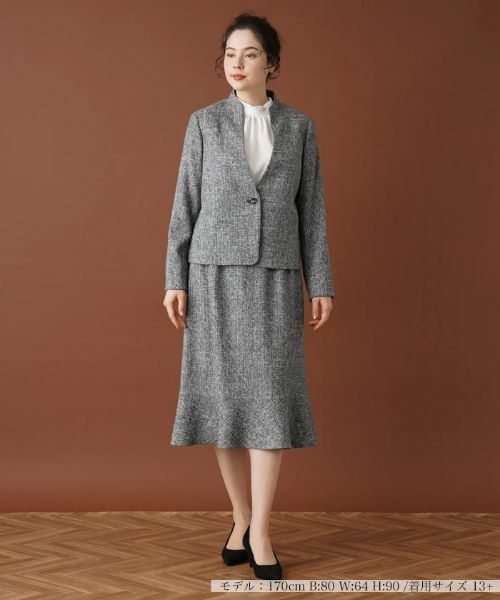 Leilian PLUS HOUSE / レリアンプラスハウス セットアップ | ツイードスーツ【セレモニー】 | 詳細1