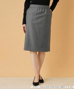 Leilian PLUS HOUSE / レリアンプラスハウス ミニ・ひざ丈スカート | タイトスカート【LORO PIANA】