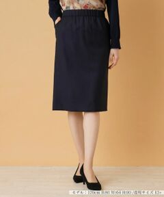 Leilian PLUS HOUSE / レリアンプラスハウス ミニ・ひざ丈スカート | タイトスカート【LORO PIANA】