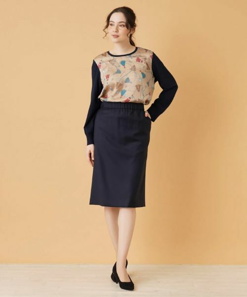 Leilian PLUS HOUSE / レリアンプラスハウス ミニ・ひざ丈スカート | タイトスカート【LORO PIANA】 | 詳細14