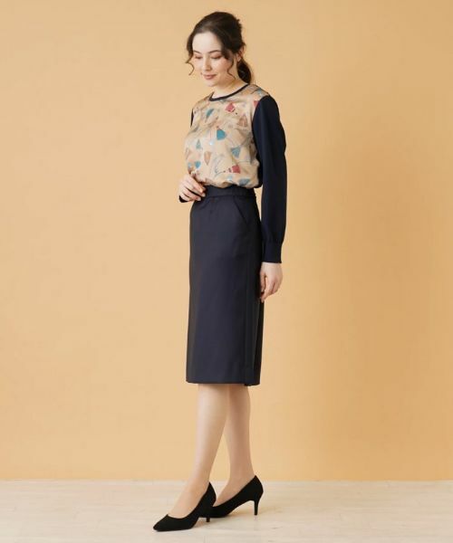 Leilian PLUS HOUSE / レリアンプラスハウス ミニ・ひざ丈スカート | タイトスカート【LORO PIANA】 | 詳細15