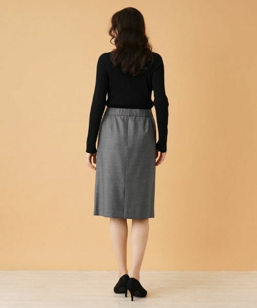 Leilian PLUS HOUSE / レリアンプラスハウス ミニ・ひざ丈スカート | タイトスカート【LORO PIANA】 | 詳細3