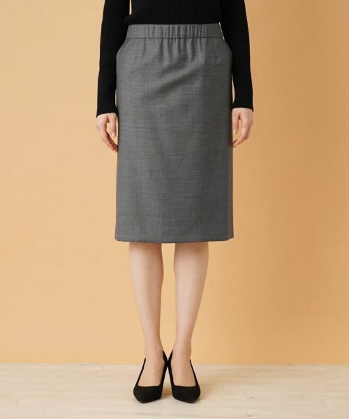 Leilian PLUS HOUSE / レリアンプラスハウス ミニ・ひざ丈スカート | タイトスカート【LORO PIANA】 | 詳細4