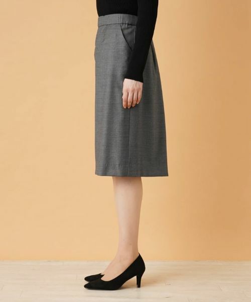 Leilian PLUS HOUSE / レリアンプラスハウス ミニ・ひざ丈スカート | タイトスカート【LORO PIANA】 | 詳細5