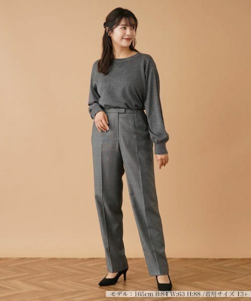 Leilian PLUS HOUSE / レリアンプラスハウス その他パンツ | センタープレスパンツ【LORO PIANA】 | 詳細1