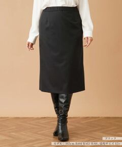 Leilian PLUS HOUSE / レリアンプラスハウス ミニ・ひざ丈スカート | バックスリットタイトスカート【プラス企画】