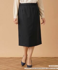 Leilian PLUS HOUSE / レリアンプラスハウス ミニ・ひざ丈スカート | バックスリットタイトスカート【プラス企画】