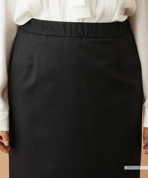 Leilian PLUS HOUSE / レリアンプラスハウス ミニ・ひざ丈スカート | バックスリットタイトスカート【プラス企画】 | 詳細10