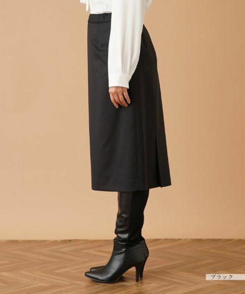 Leilian PLUS HOUSE / レリアンプラスハウス ミニ・ひざ丈スカート | バックスリットタイトスカート【プラス企画】 | 詳細8