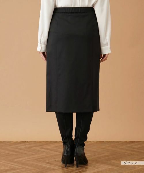 Leilian PLUS HOUSE / レリアンプラスハウス ミニ・ひざ丈スカート | バックスリットタイトスカート【プラス企画】 | 詳細9
