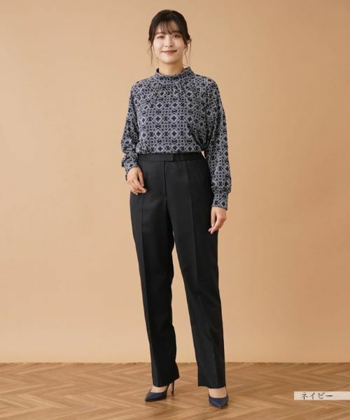 Leilian PLUS HOUSE / レリアンプラスハウス その他パンツ | センタープレスパンツ【プラス企画】 | 詳細1