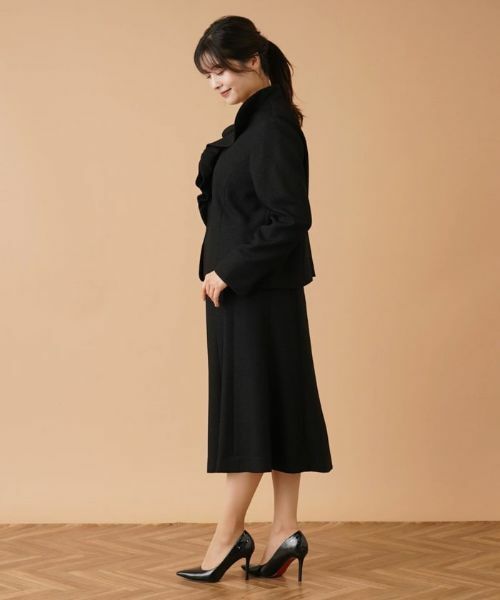 Leilian PLUS HOUSE / レリアンプラスハウス テーラードジャケット | ラウンドカラーフリルジャケット【プラス企画】 | 詳細2