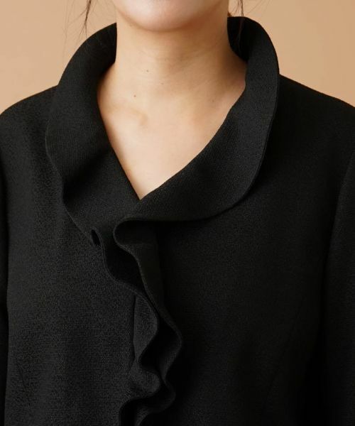 Leilian PLUS HOUSE / レリアンプラスハウス テーラードジャケット | ラウンドカラーフリルジャケット【プラス企画】 | 詳細7