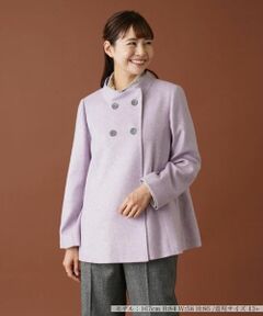 Leilian PLUS HOUSE / レリアンプラスハウス テーラードジャケット | スタンドカラーダブルジャケット【プラス企画】