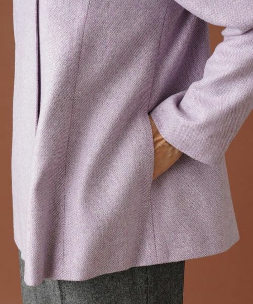 Leilian PLUS HOUSE / レリアンプラスハウス テーラードジャケット | スタンドカラーダブルジャケット【プラス企画】 | 詳細10