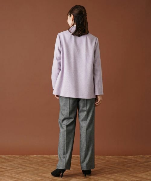 Leilian PLUS HOUSE / レリアンプラスハウス テーラードジャケット | スタンドカラーダブルジャケット【プラス企画】 | 詳細3