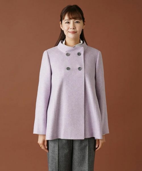 Leilian PLUS HOUSE / レリアンプラスハウス テーラードジャケット | スタンドカラーダブルジャケット【プラス企画】 | 詳細4