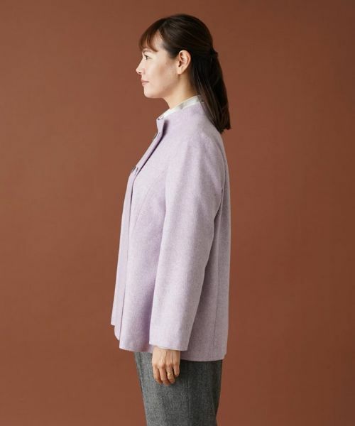 Leilian PLUS HOUSE / レリアンプラスハウス テーラードジャケット | スタンドカラーダブルジャケット【プラス企画】 | 詳細5