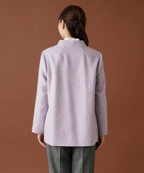 Leilian PLUS HOUSE / レリアンプラスハウス テーラードジャケット | スタンドカラーダブルジャケット【プラス企画】 | 詳細6