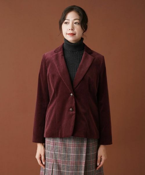 Leilian PLUS HOUSE / レリアンプラスハウス テーラードジャケット | コーデュロイジャケット【プラス企画】 | 詳細4