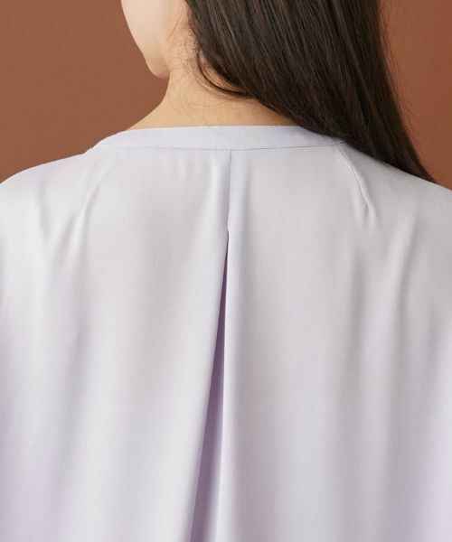 Leilian PLUS HOUSE / レリアンプラスハウス シャツ・ブラウス | ラッフルフリルバンドカラーブラウス【プラス企画】 | 詳細12