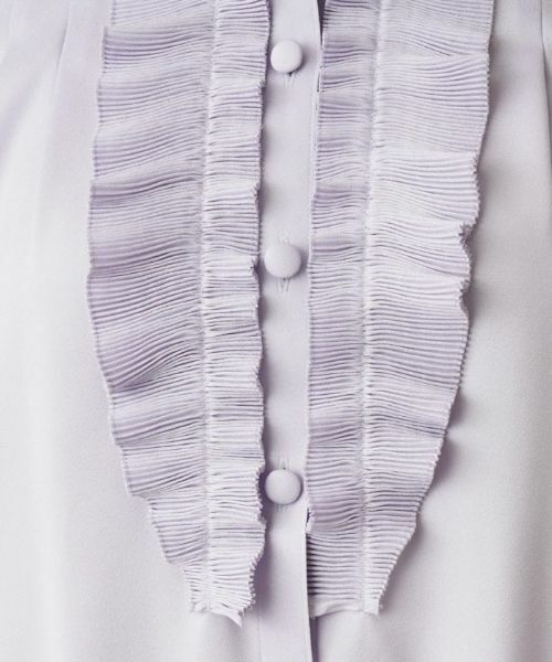 Leilian PLUS HOUSE / レリアンプラスハウス シャツ・ブラウス | ラッフルフリルバンドカラーブラウス【プラス企画】 | 詳細14