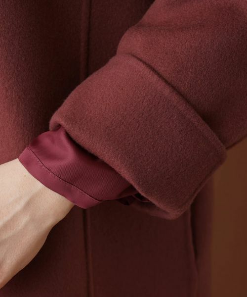 Leilian PLUS HOUSE / レリアンプラスハウス その他アウター | スタンドカラーラップコート【プラス企画】【LORO PIANA】 | 詳細10