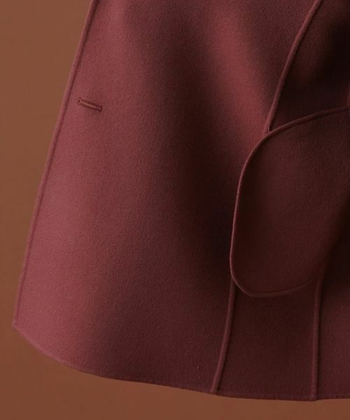 Leilian PLUS HOUSE / レリアンプラスハウス その他アウター | スタンドカラーラップコート【プラス企画】【LORO PIANA】 | 詳細12